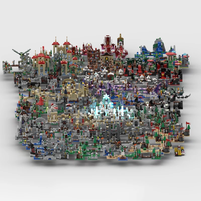 10176pcs MOC Universe Land Heroica Model Building Blocks Christmas Gift Creative Art Birthday Craft Assemble 3D DIY Collection