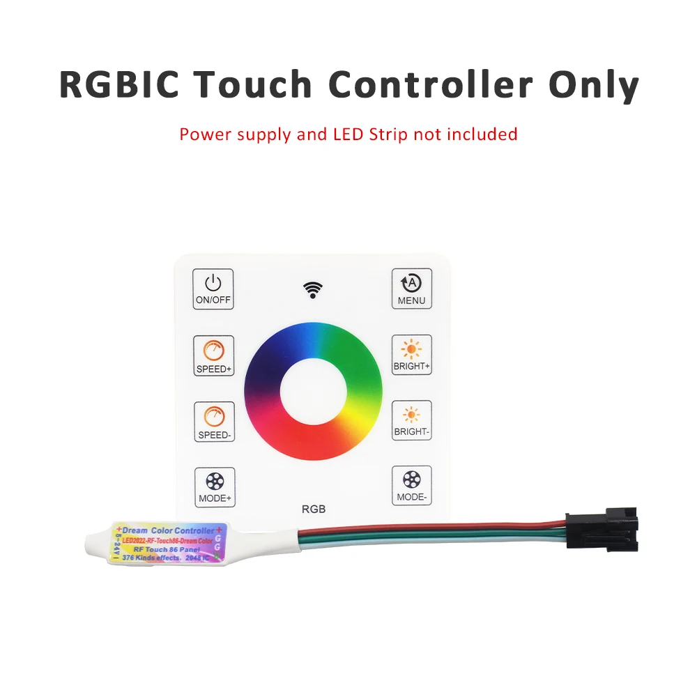 RGBIC COB Fließendes Wasser LED-Streifenlicht WS2811 5M 10M 15M 20M DC24V Adressierbare Traumfarbe Pferderennen Touch Fernbedienung Lampe