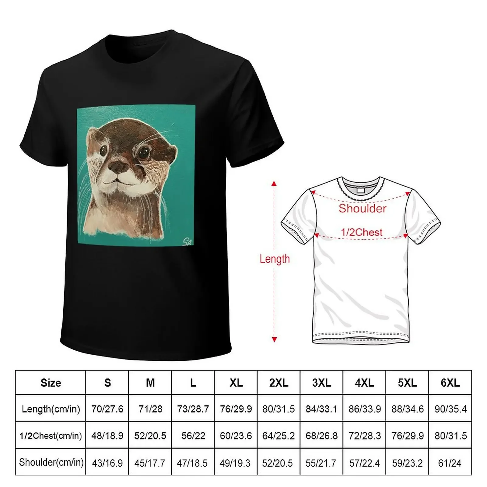 Ollie Otter T-Shirt basketball graphic tees designer shirts vintage t shirt men