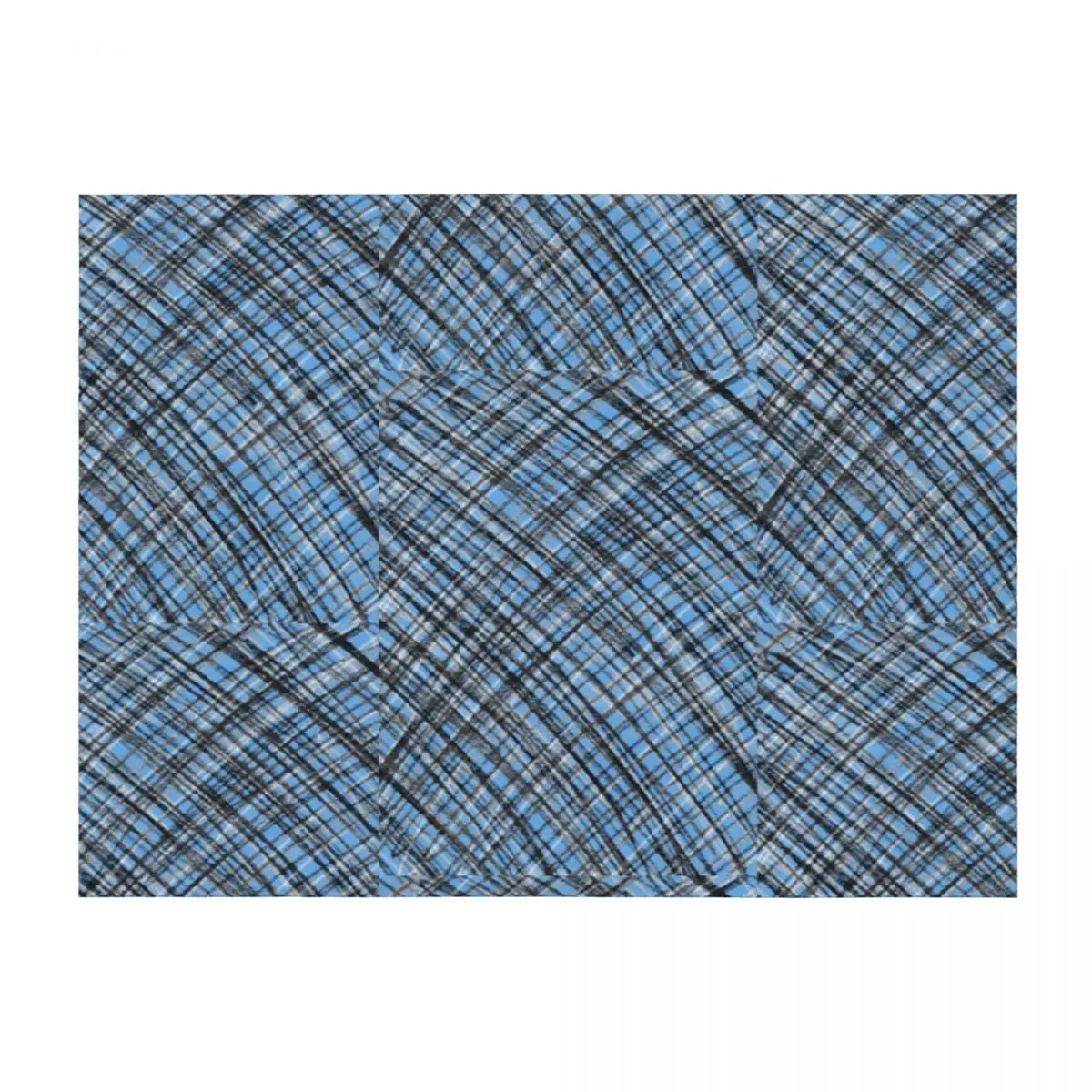 

6 Shades of grey on Sky Blue Throw Blanket Soft Plush Plaid Sofa Quilt Summer Kid'S Blankets