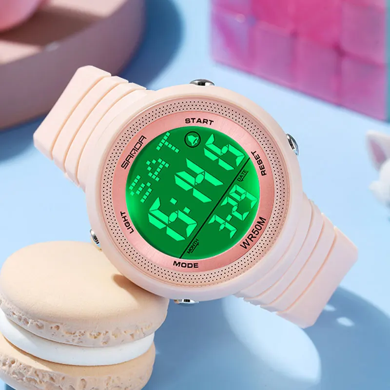 Big Numbers Watches Ladies 50M Waterproof Luxury Women Digital Watch Outdoor Sports Wristwatches relogio feminino