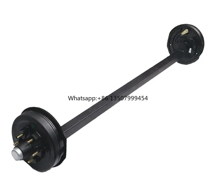 

Factory Customized Stainless Steel Trailer Rubber Torsion Half Axle with Wheel Hub