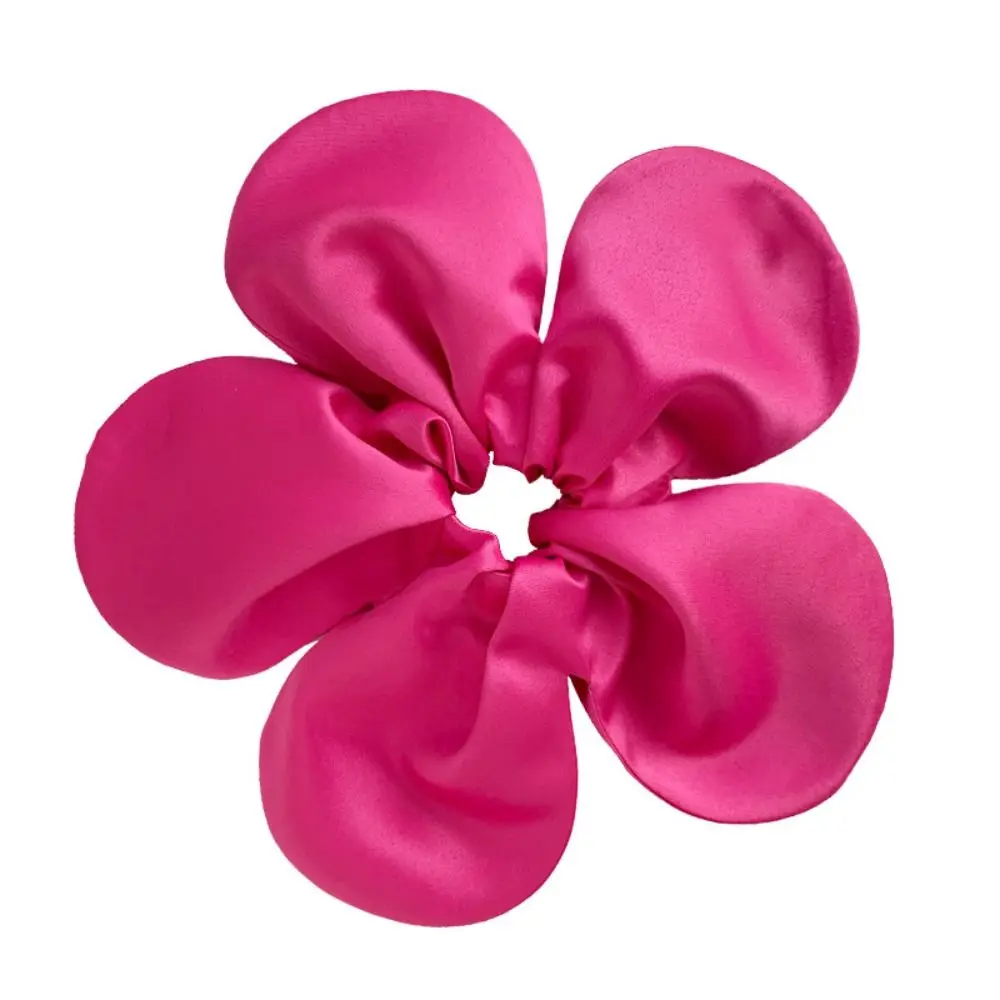 Delicate Flower Shape Flower Scrunchies Oversize Cloth Large Hair Scrunchies Hair Tie Hair Rope Exaggerated Hair Ring Ladies