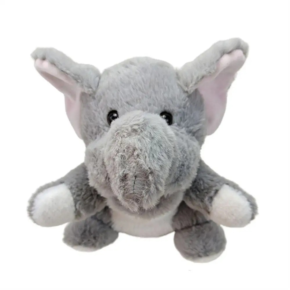 Burattini a mano animali della giungla Bocca mobile Elefante Leone Peluche Bambola a mano Giraffa Tigre Scimmia Leopardo Gioco fantasioso