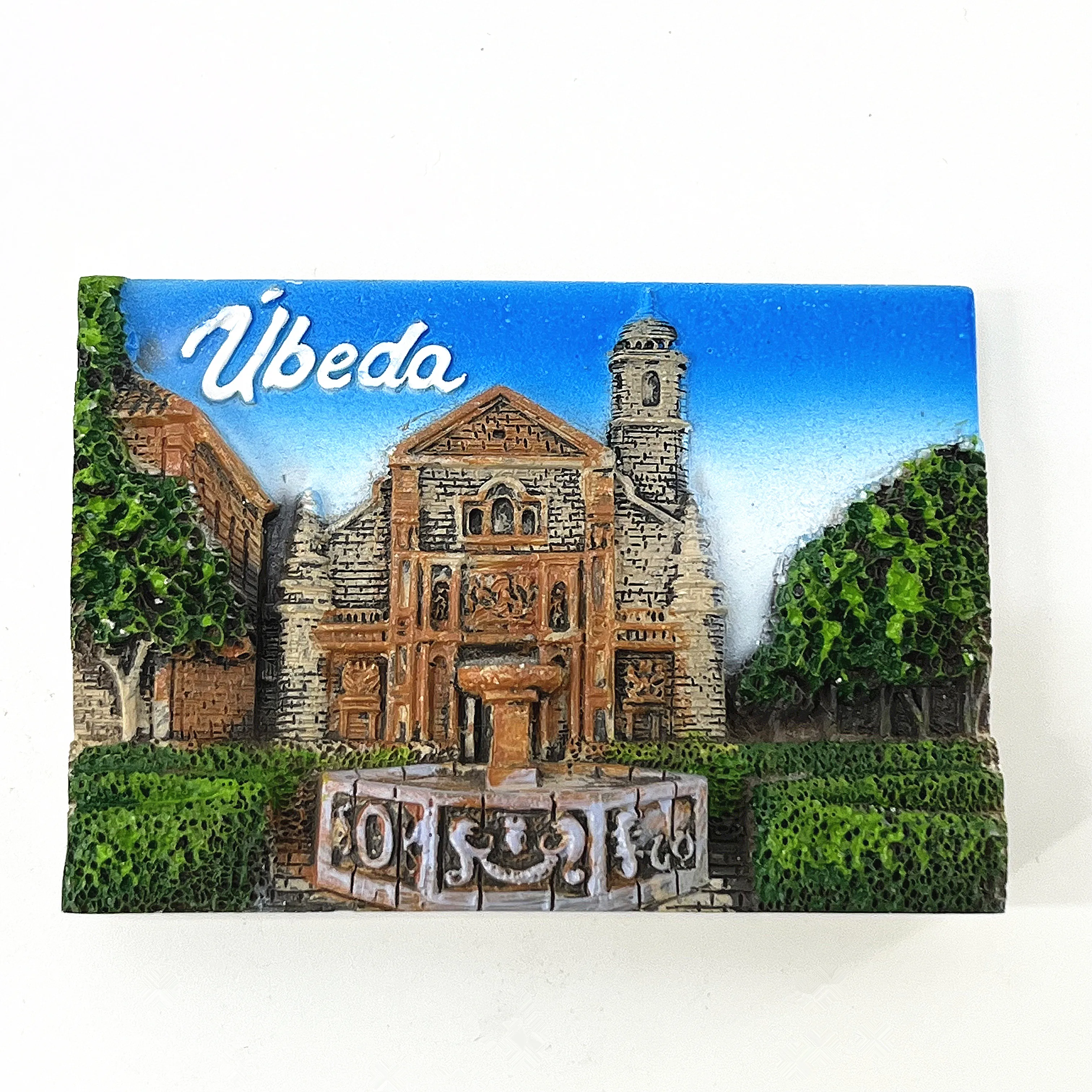 Europe Spain Ubeda Jaen Baeza Tourist Souvenirs 3D Refrigerator Magnetic Resin Fridge Magnet Decoration