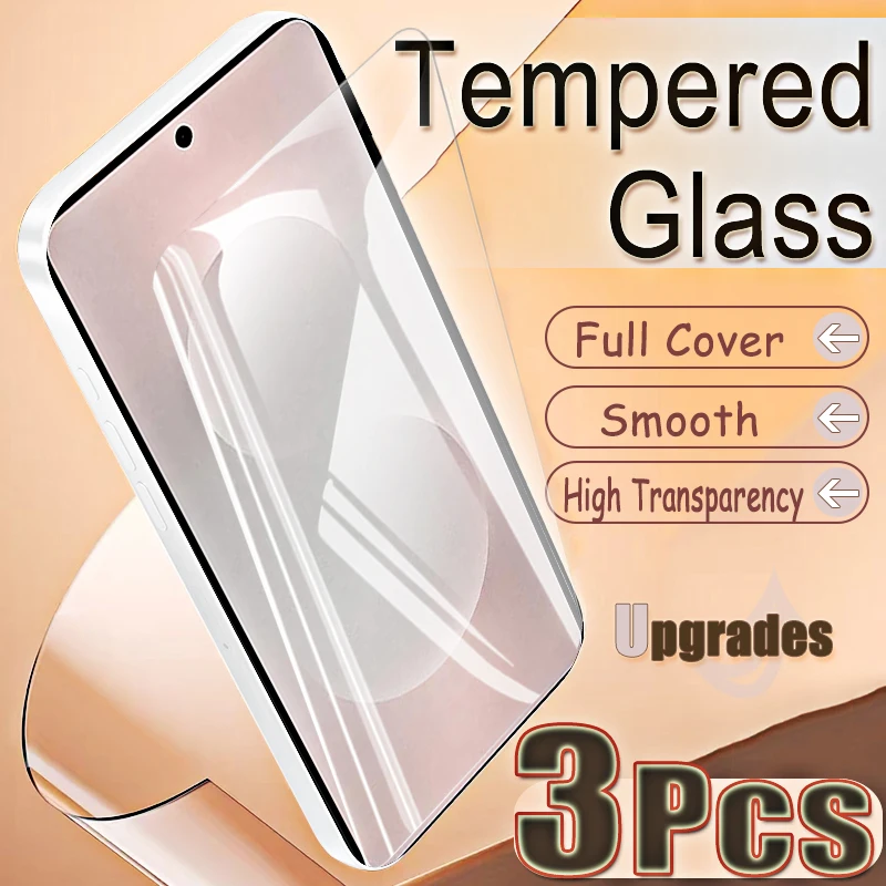 Upgrade 3-teiliger Fingerabdruck-Entsperr-Schutz Gehärtetes Glas für Samsung Galaxy S25 Edge S 25 Anti-Explosions-HD-Displayschutzfolie