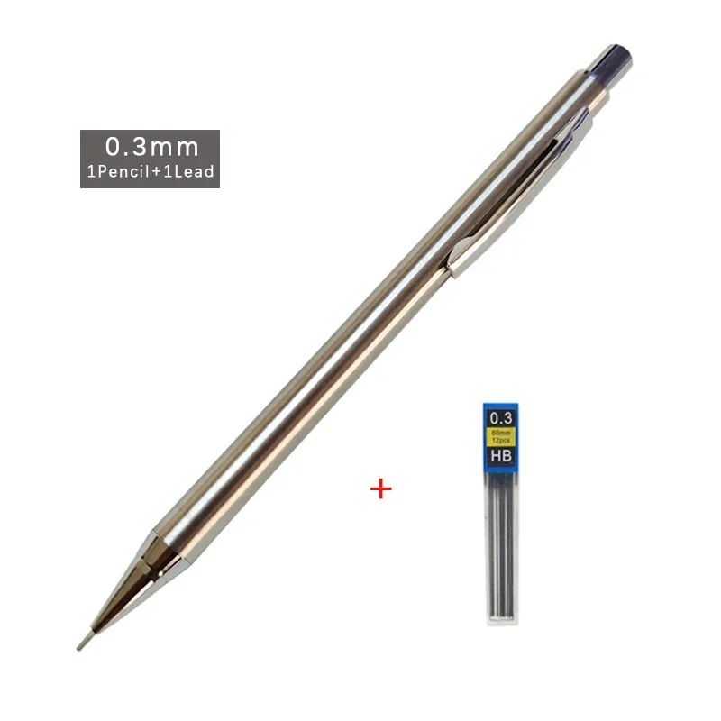 Full Metal Mechanical Pencil 0.3mm/0.5mm/0.7mm/0.9mm High Quality HB Automatic Pencils Writing School Pencils Office Supplies