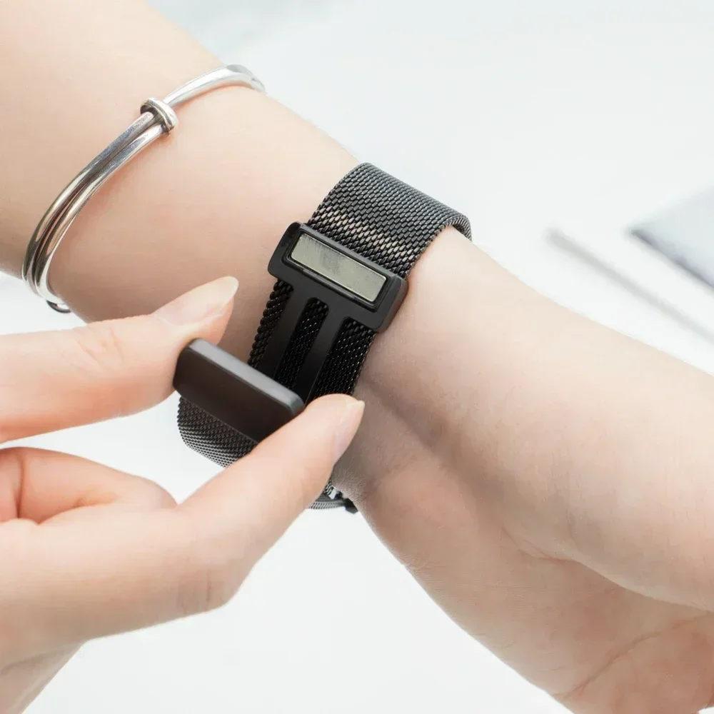 クイックフィットステンレススチールストラップ Galaxy Watch 7/6/5/5pro 40 44 45 Milanese Samsung Galaxy Watch 6 クラシック 43mm 47mm ベルト用