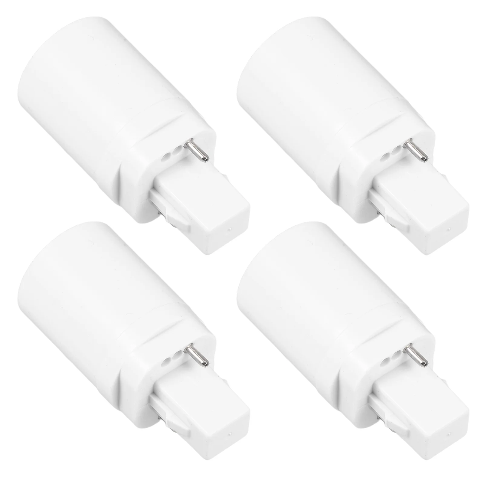 

4Pcs to E27 Lamp Holder Converter 2-Pin Light Socket Adapter E27 Screw Base Bulb Holder for Home Lighting Upgrade Easy Fit