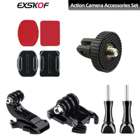 For GoPro Adapter Screw J Hook Adhesives Sticker Helmet Base Set for GoPro Hero 13 12 11 10 9 Insta360 X4 X3 DJI OSMO Action 4 3