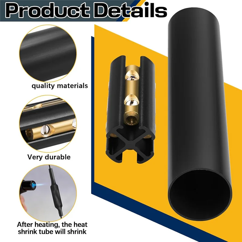 MAKE-Wire スプライシングキット 2セット 14/3～8/3範囲対応 直埋UFワイヤスプライスコネクタと熱収縮チューブ 電気配線用