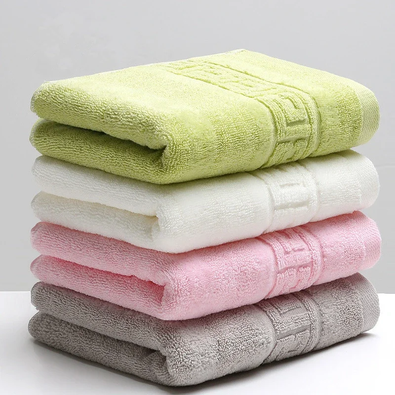 

1Pc 100% Cotton 34x74cm Thicken High Quality Water Absorbent Adult Hand Towel Bathroom Shower Cloth