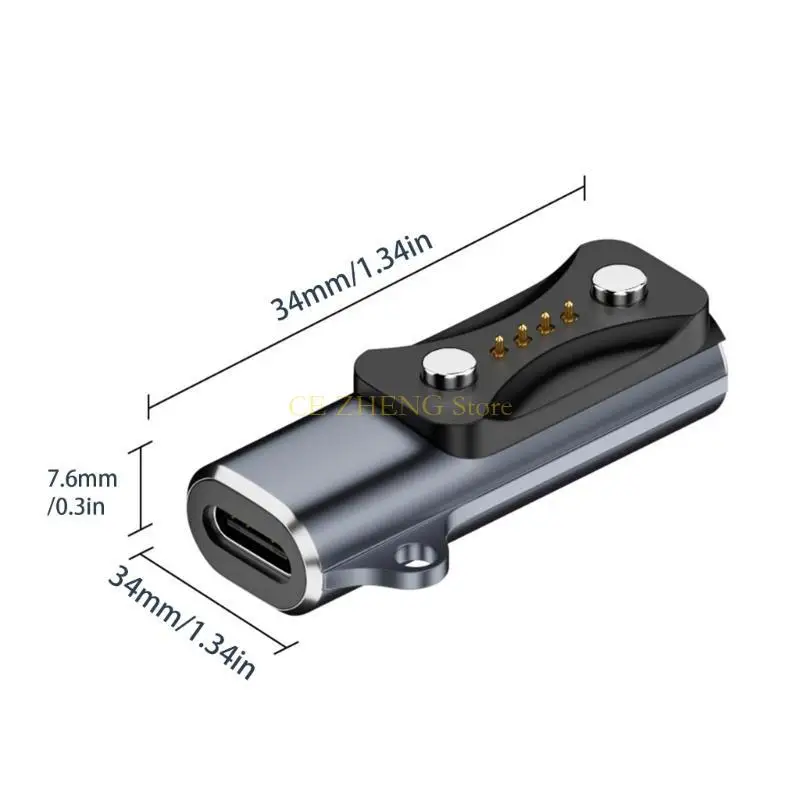 E56B 보안 연결된 Vantagev 3 용 인체 공학적 자기 충전 헤드 어댑터