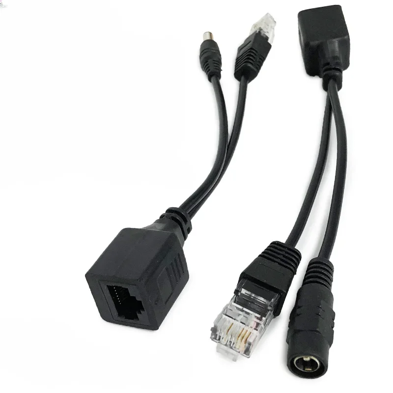 

1set POE Cable Passive Power Over Ethernet Adapter Cable POE Splitter Injector