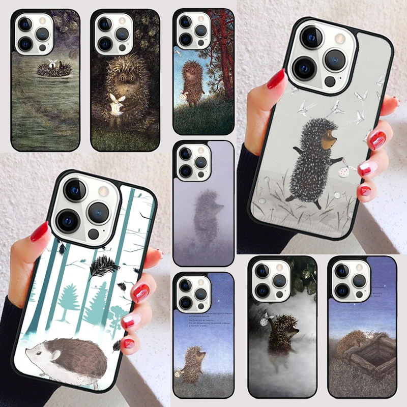 

Чехол «Ежик в туман» для iPhone 17, Air 15, 16e, 13, 12, 11, 14 Pro Max Plus, чехол для телефона, чехол