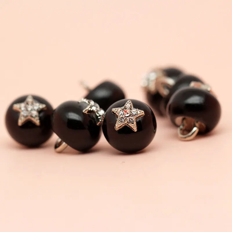 10 stücke 10mm Hemden Knöpfe Ausschnitt Kleid Manschette winzige Harz Metall Kombination Näh knöpfe für Kleidung Accessoires Versch önerung – Detail 7