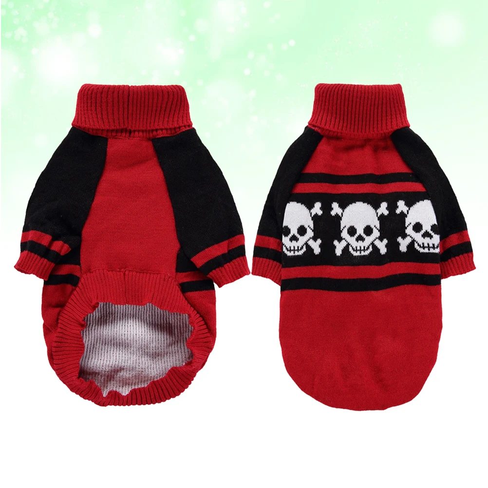 

Skull Dog Clothes Halloween Puppy Fancy Cosplay Costume S Size Durable Comfortable Pet Halloween Dress Dog Costumes