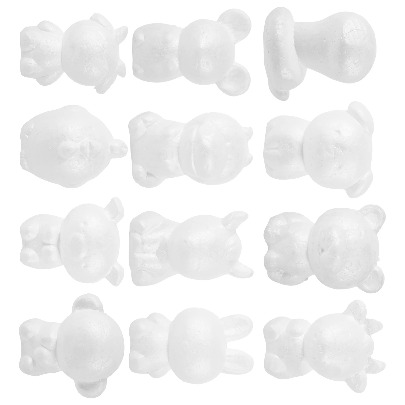 12 Uds. De adornos artesanales del zodiaco para niños, pintura artesanal, figura de Animal, juguete, modelo chino