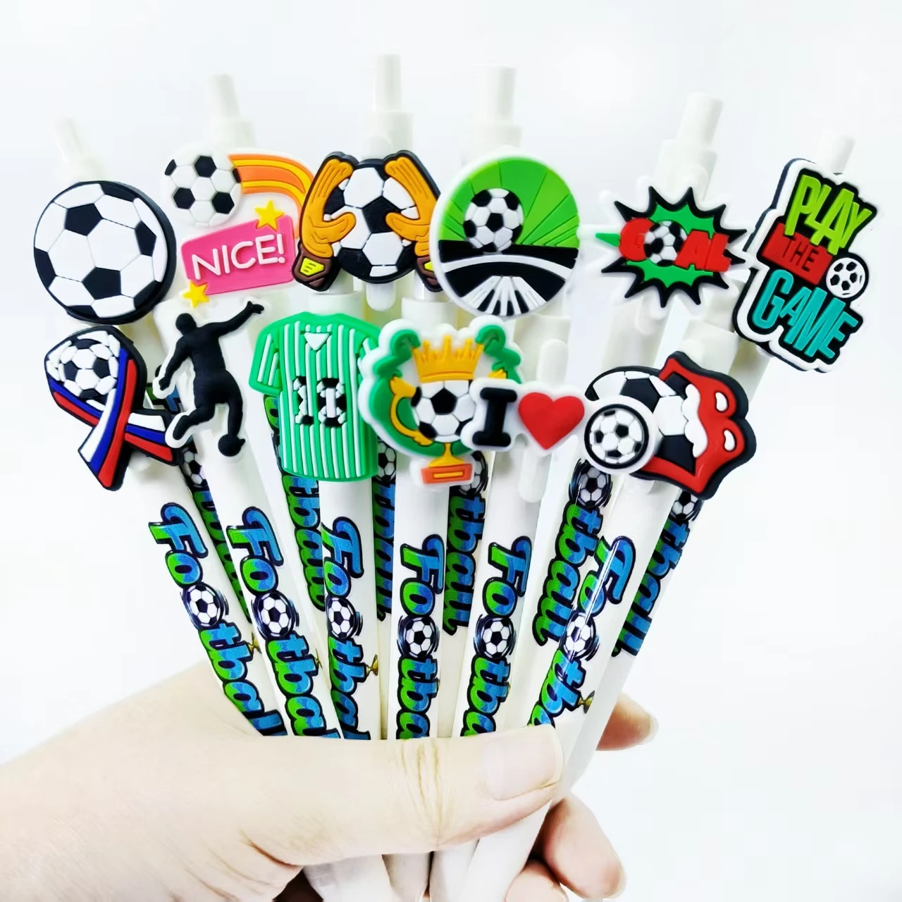 

5/11 шт., футбольная спортивная серия, патч-ручка, футбольная тема, шариковая ручка для офиса и обучения, специальная ручка для письма