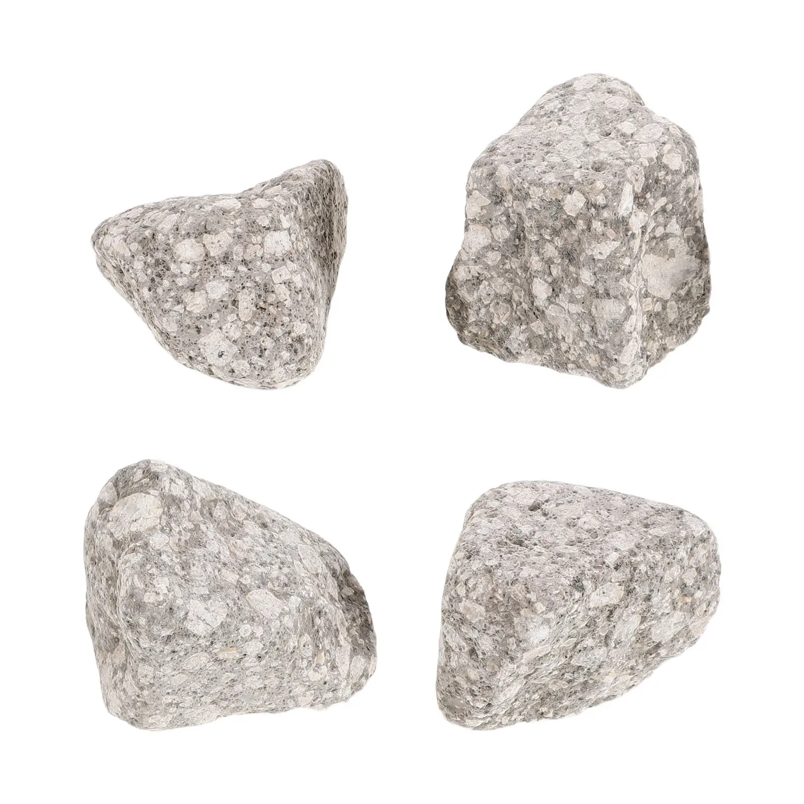 Sauna Heater Stones 4 Pack Natural Basalt Heat Retaining Rocks for Dry Wet Steam Room Home Spa 5 to 8 cm