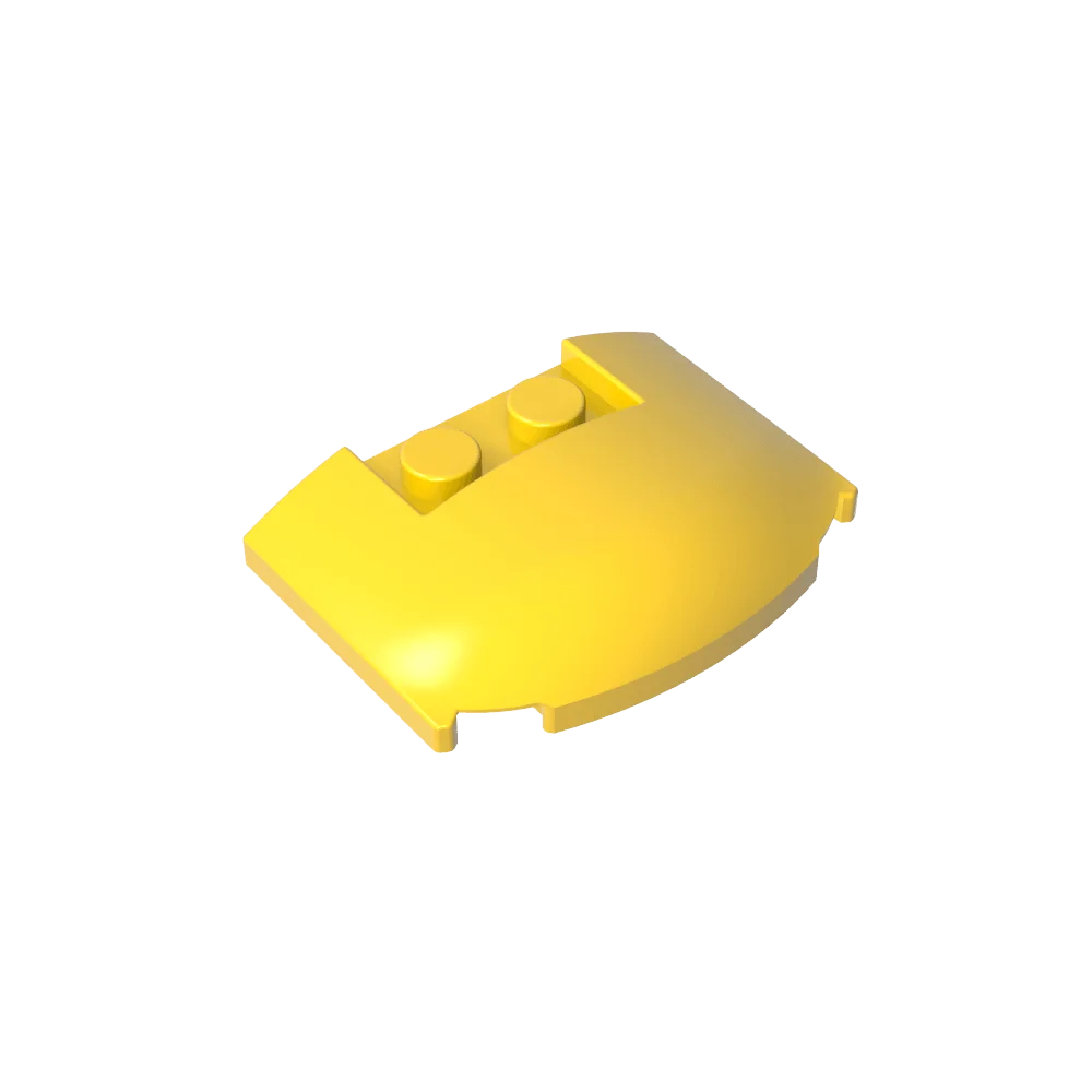 Gobricks GDS-1577 Kompatibel mit Lego 93604 Slope Curved 3x4x2/3 Triple Curved mit 2 versenkten Noppen, technische Bausteine