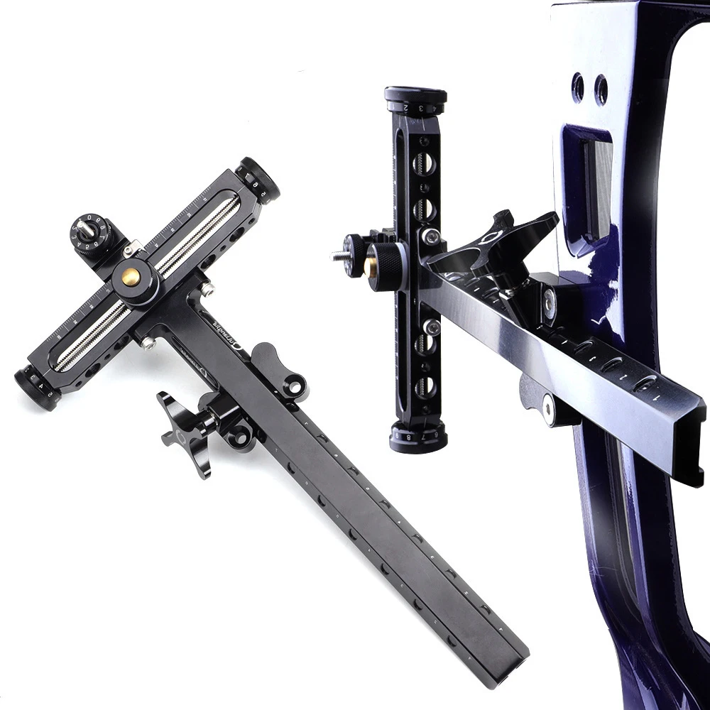 Archery Recurve Bow Sight T Shape Shooting Target Sights Quick Adjustment for Competition Style Hunting Practice