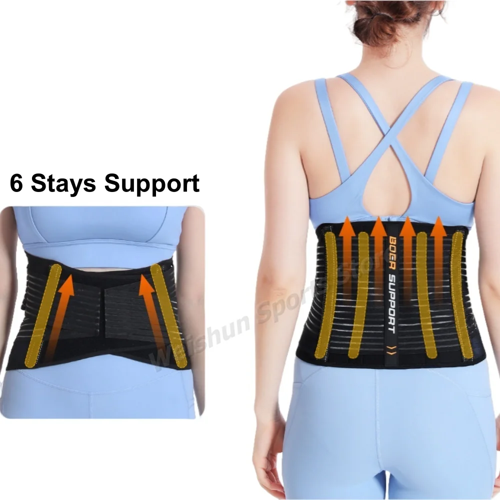 

Adjustable Back Lumbar Support Belt Breathable Waist Brace Strap for Lower Back Pain Relief, Scoliosis, Herniated Disc, Sciatica