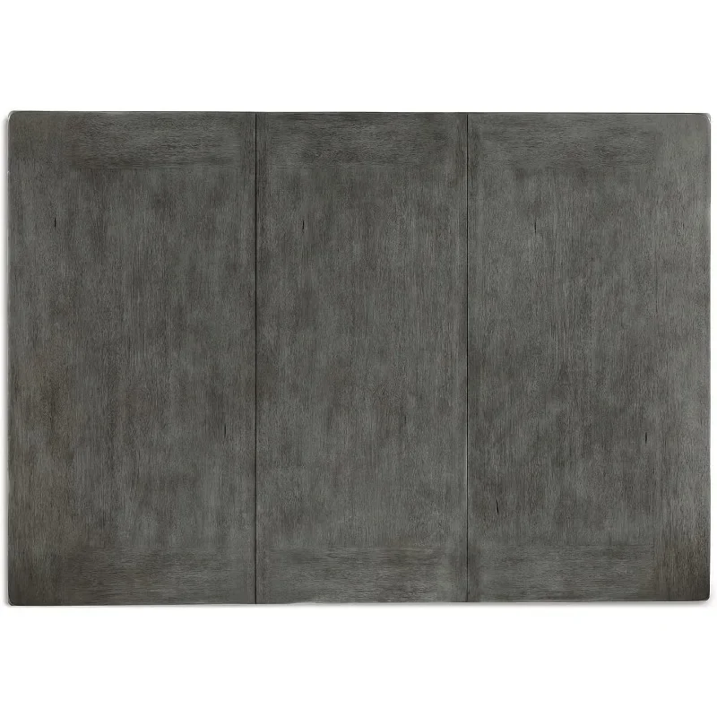 Mesa de extensión de comedor de altura de mostrador de granja moderna, mesa de centro gris oscuro