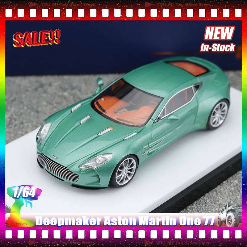 

In Stock Deepmaker 1:64 Aston Martin One-77 Simulation Resin Miniature Model Car Collectible Toy Custom Children'S Gift Ornament