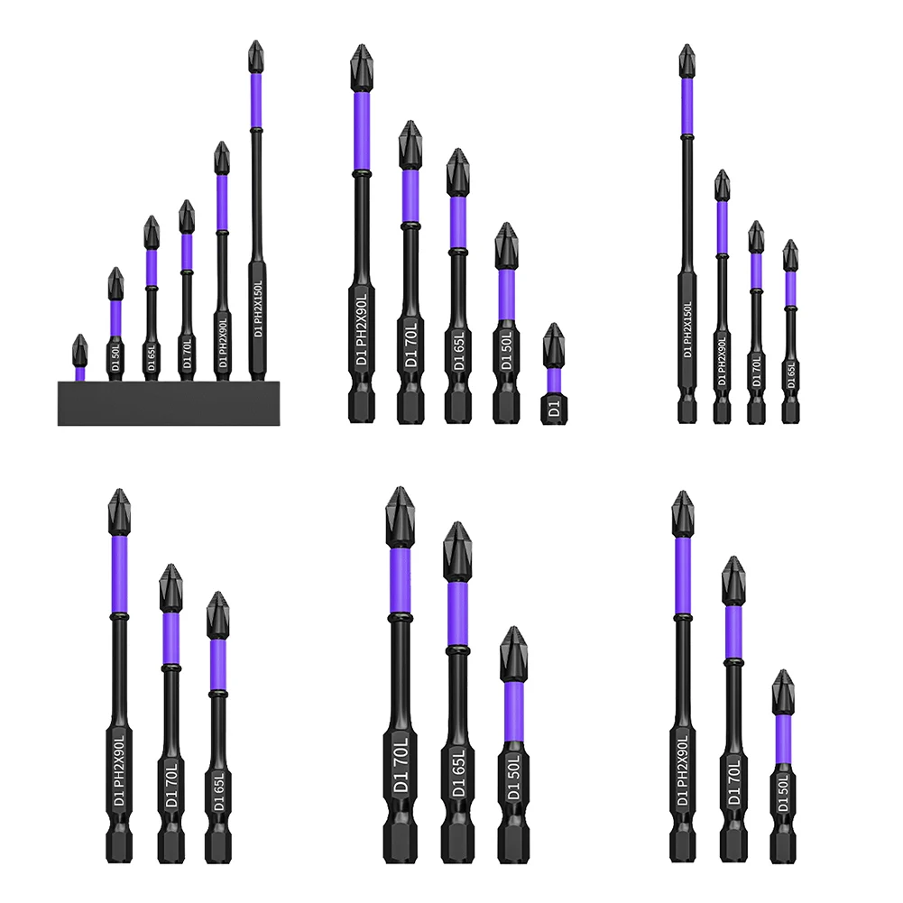 Kruis Schroevendraaier Hoge Hardheid Sterke Magnetische Antislip Bit Professionele Hex Socket Set Cross Boor Bit Set Voor Auto Speelgoed Reparatie