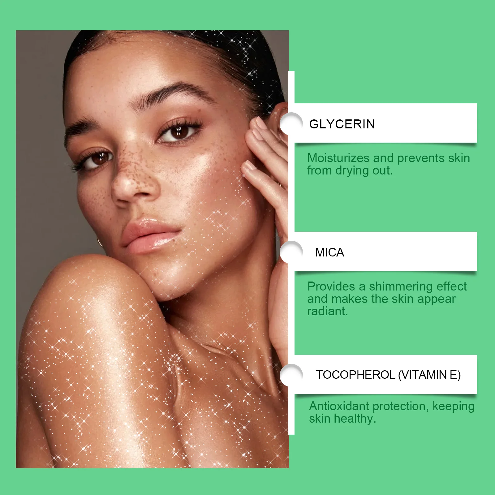 Colorful Brightening Glitter Spray Party Birthday Body, Hair, Face or Clothes Spray Shimmer Highlights