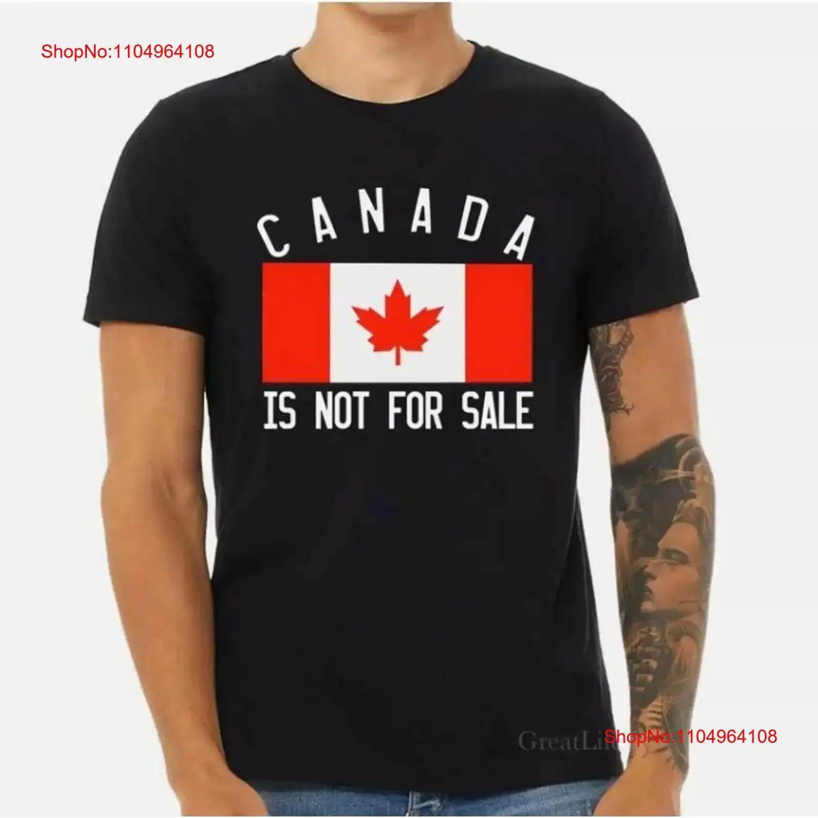 

Canada is Not For Sale T Shirt New Men vintage Washed homme graphic Versatile Unisex Casual Stretched Top For Everyday Wear