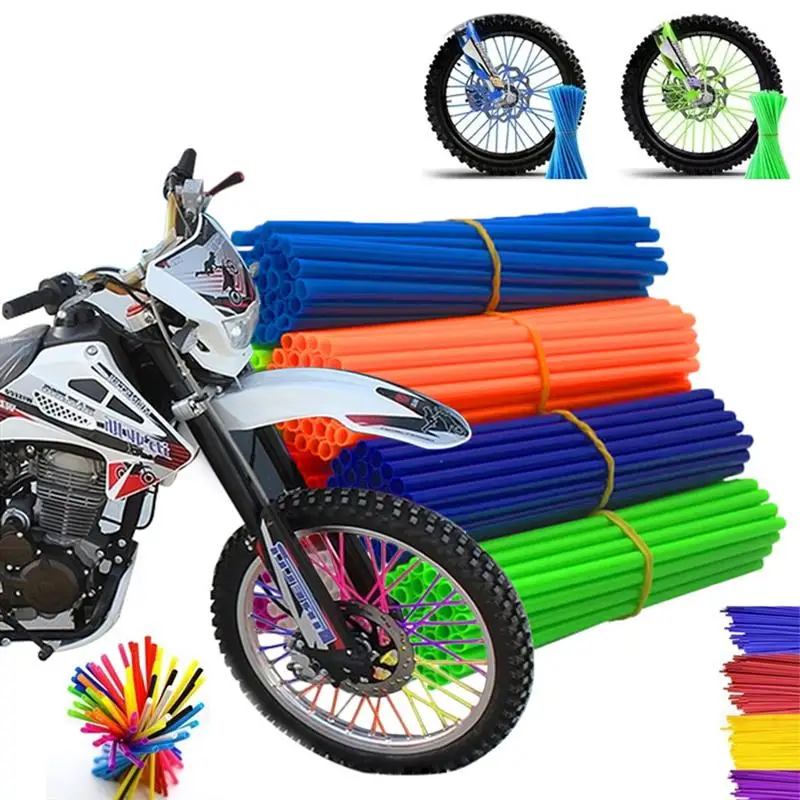 Motocicleta pneu poeira falou guarnição 72 pacote bicicleta guarda cor suprimentos da motocicleta guarnição tiras quadro universal guarnição suprimentos