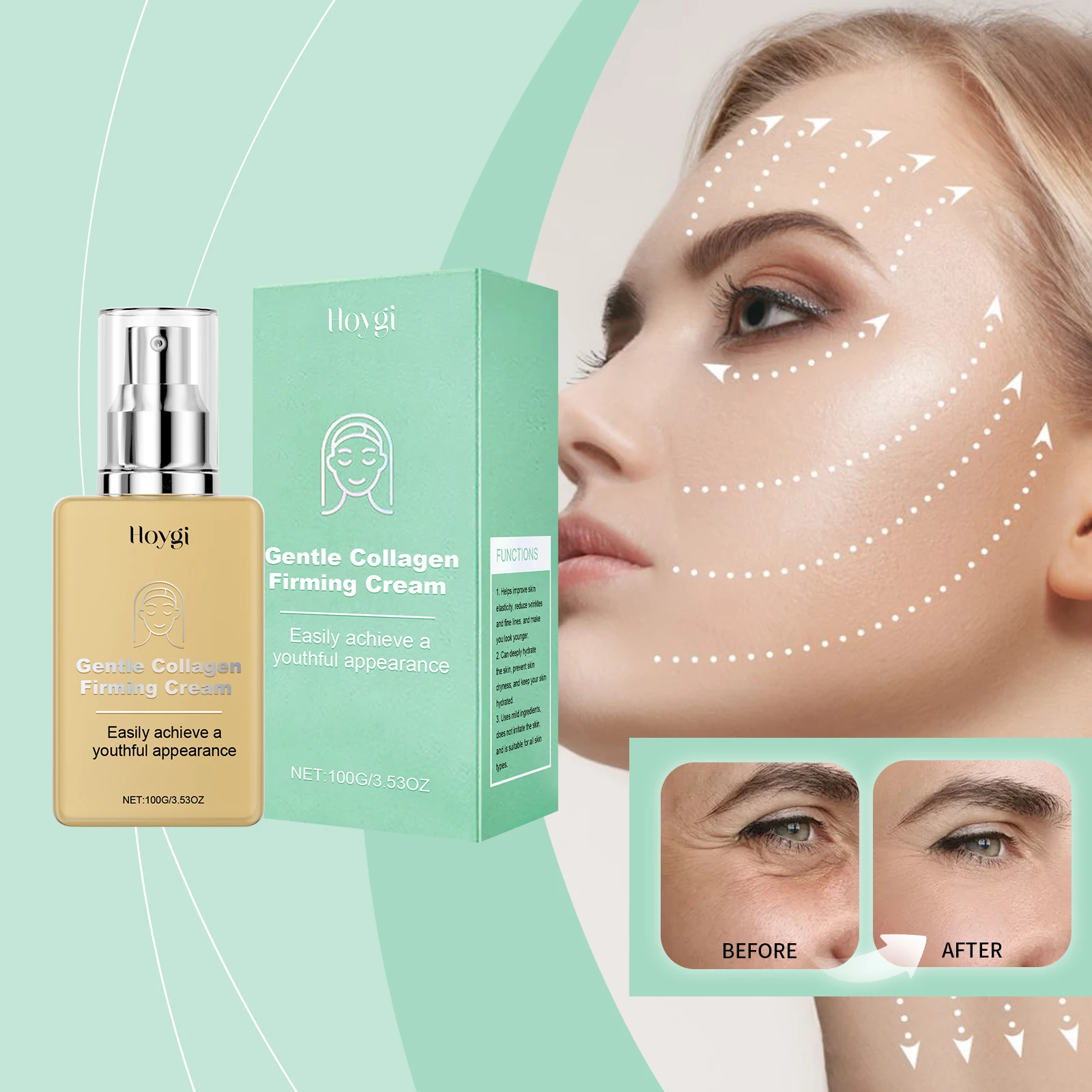 Gentle Collagen Firming Cream - Anti-Aging Face & Neck Cream for Youthful Skin