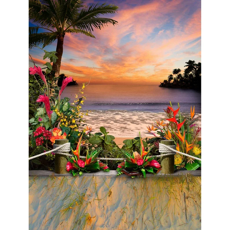 Luau Beach Wedding …