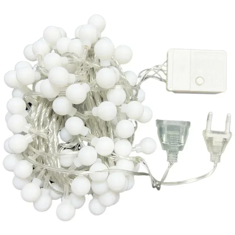 Guirnalda de luces LED con enchufe europeo, lámpara para exteriores, boda, jardín, luces de hadas, decoración de Navidad y Año Nuevo, 3M-22M