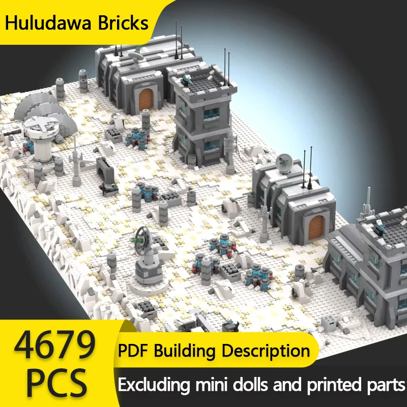 

Звездные фильмы, модель MOC, строительные блоки, базовая боевая линия для защиты, модульные технологии, подарки, праздничные сборные детские игрушки, костюм