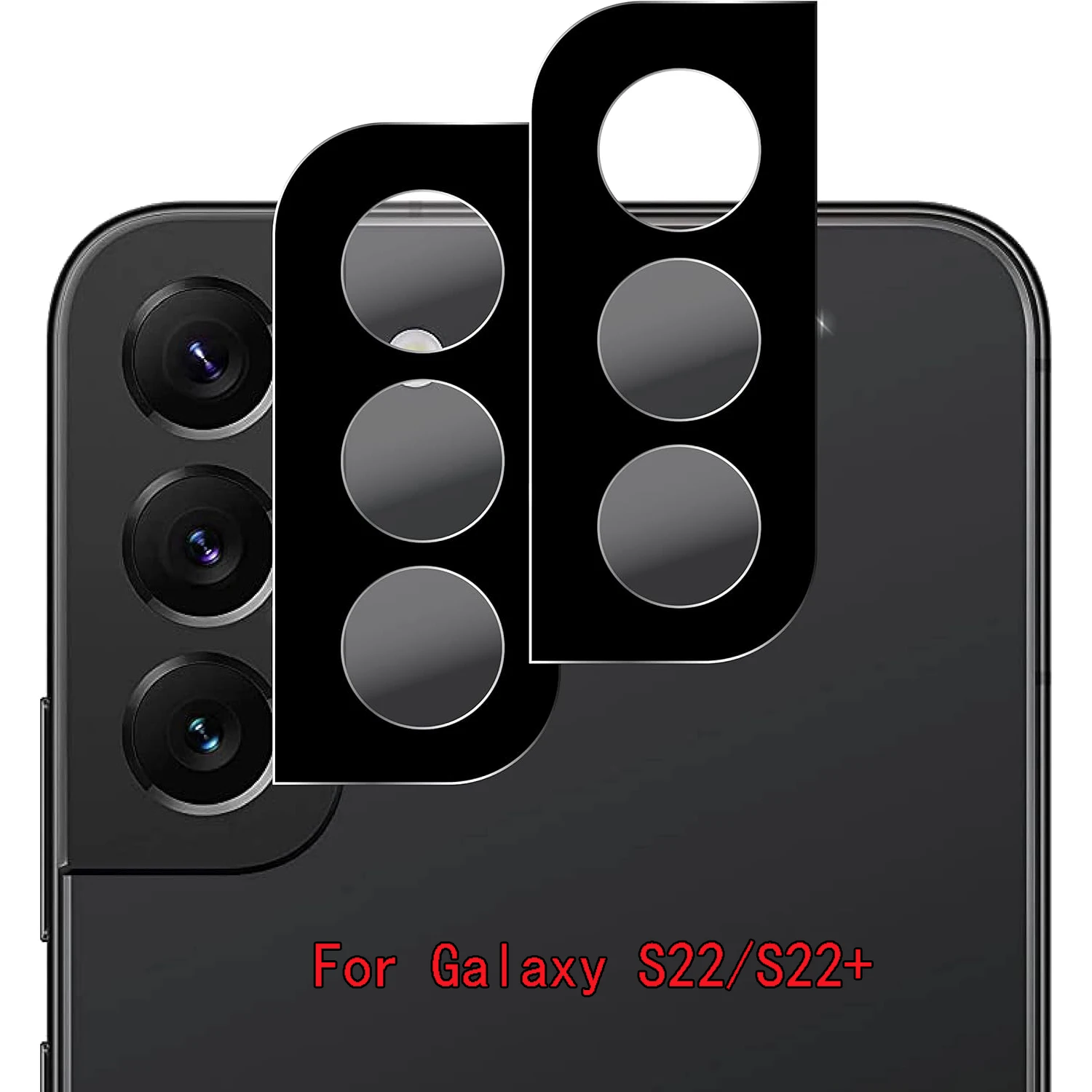 2/4 قطعة HD عدسة حامي فيلم لسامسونج غالاكسي S22 5G /S22 + 5G 9H المضادة للخدش متوافق مع عدسة الكاميرا حماية #1
