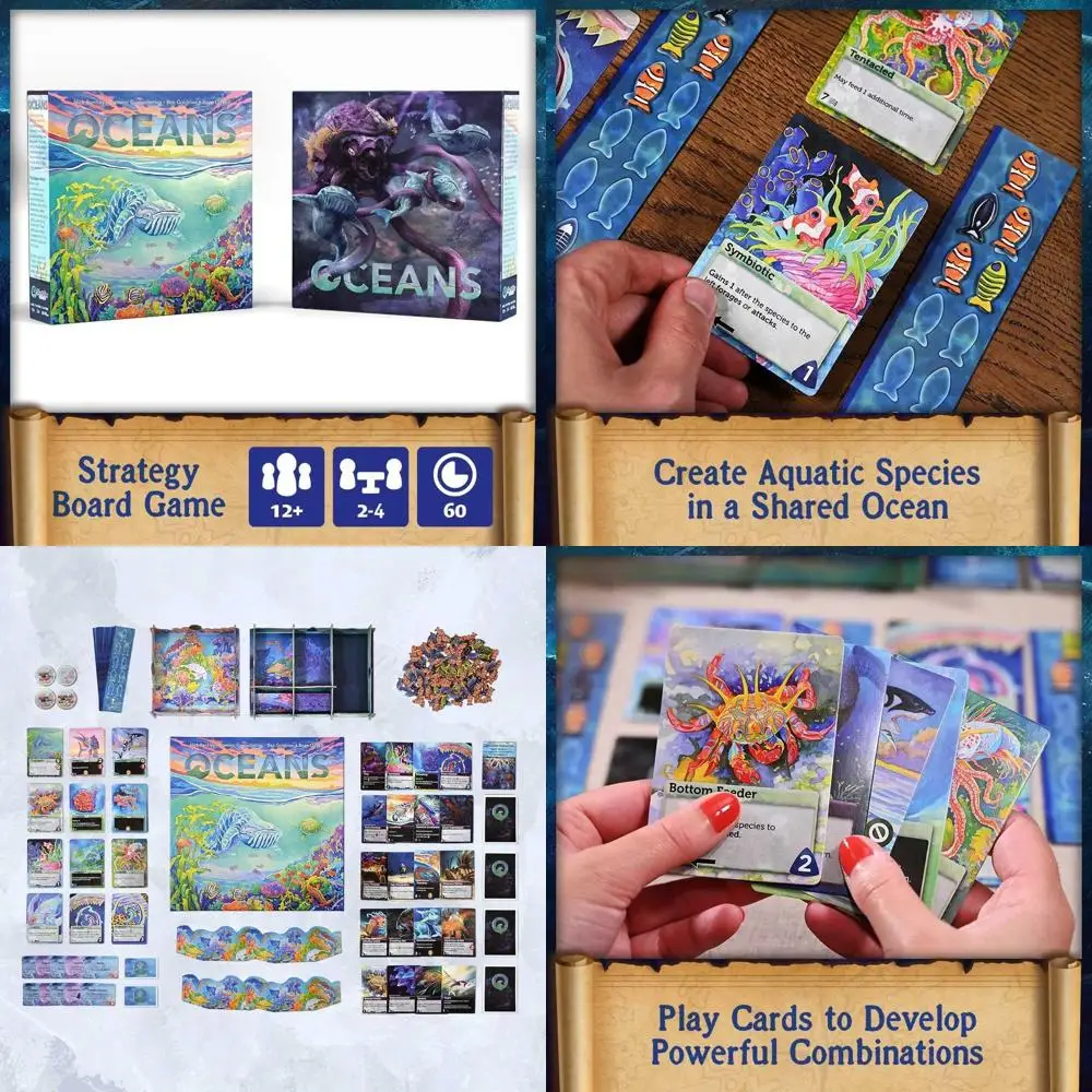 

Oceans: A Captivating Strategy Board Game for Ages 12+ - 2-4 Players, 90-Minute Playtime
