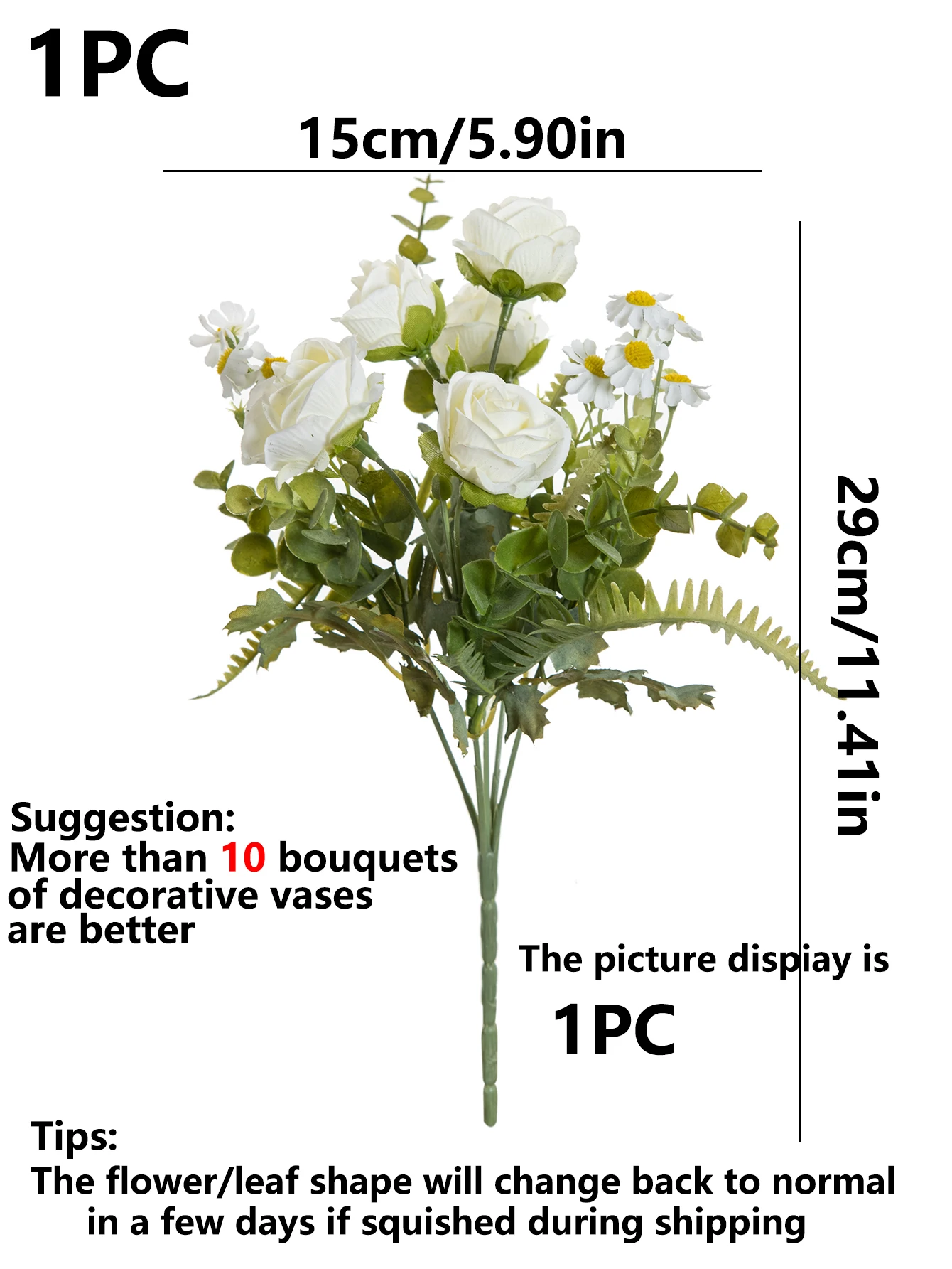 Seidenrosen Künstliche Blumen Hochzeit Heim Weihnachtsfeier Dekoration Bunte Kränze Brautstrauß Tischvase Foto-Shooting-Requisiten – Detail 7