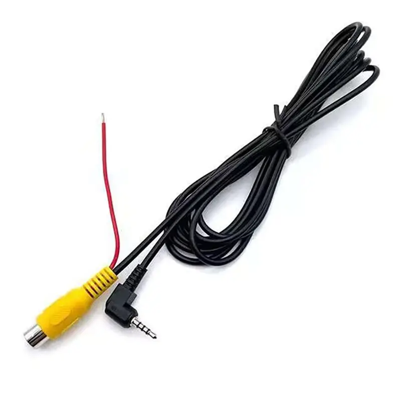 Stable-Rearview Camera Connection Cable RCA To 2.5Mm AV Converter Cable Car Rear View Reverse Parking Camera For DVR Dashcam