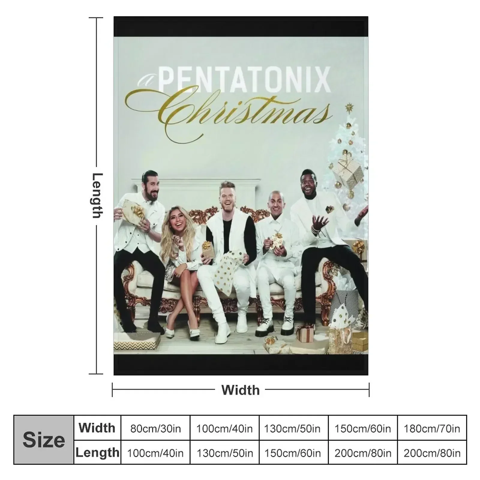 A Pentatonix Christmas Throw Blanket Luxury Designer for babies Blankets