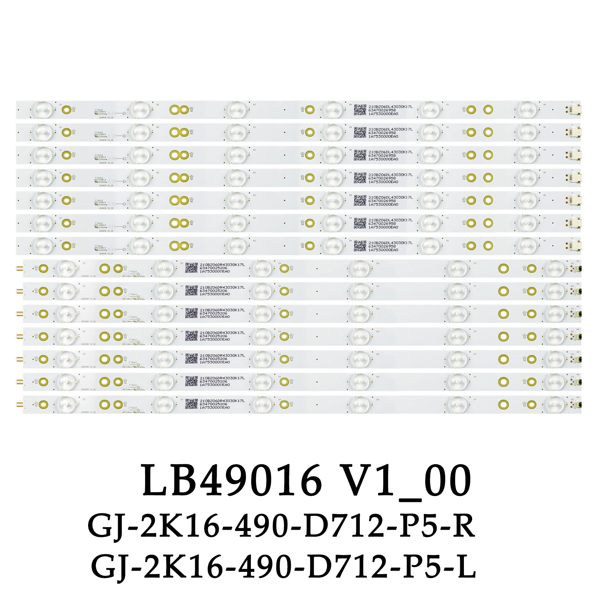 LED backlight strip 12 lamp For 49