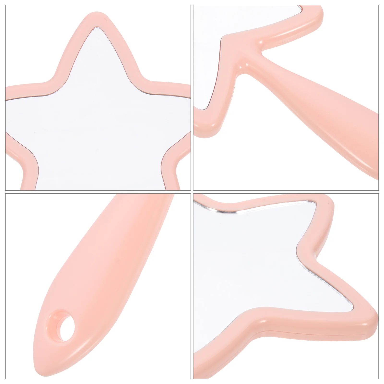 قطعة واحدة من مرآة النمذجة المحمولة مع مقبض ديكور بنمط رائع مثالي للاستخدام الداخلي والخارجي في عيد الحب