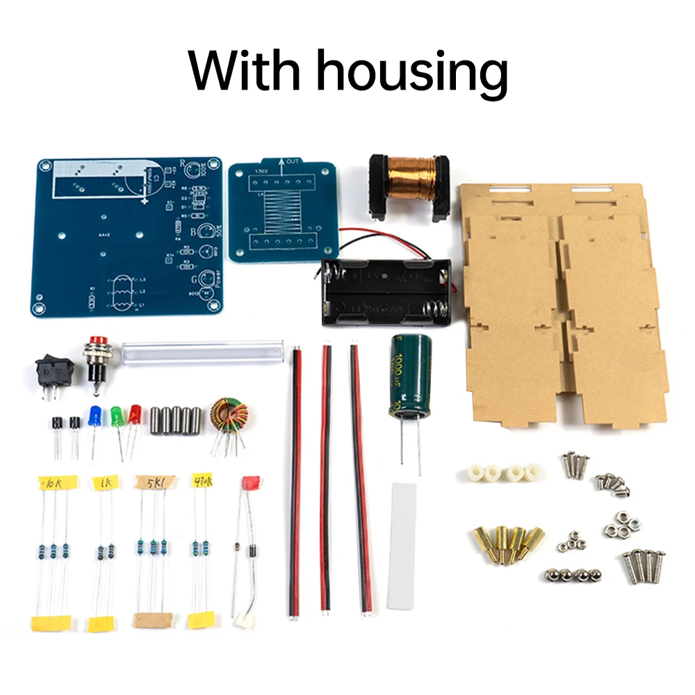 DC3V DIY elektrische magnetische zender elektronica kit met niveau-indicatie circuit schietspel elektronische experimentonderdelen
