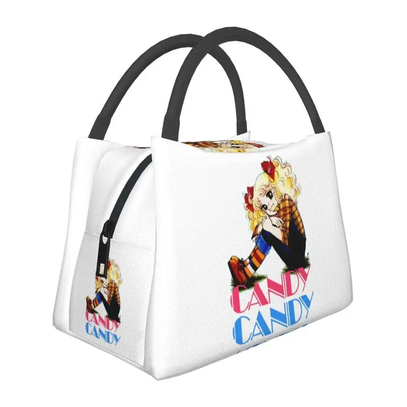 

Custom Candy Candy Logo Lunch Bags Women Warm Cooler Insulated Lunch Boxes for Work Pinic or Travel