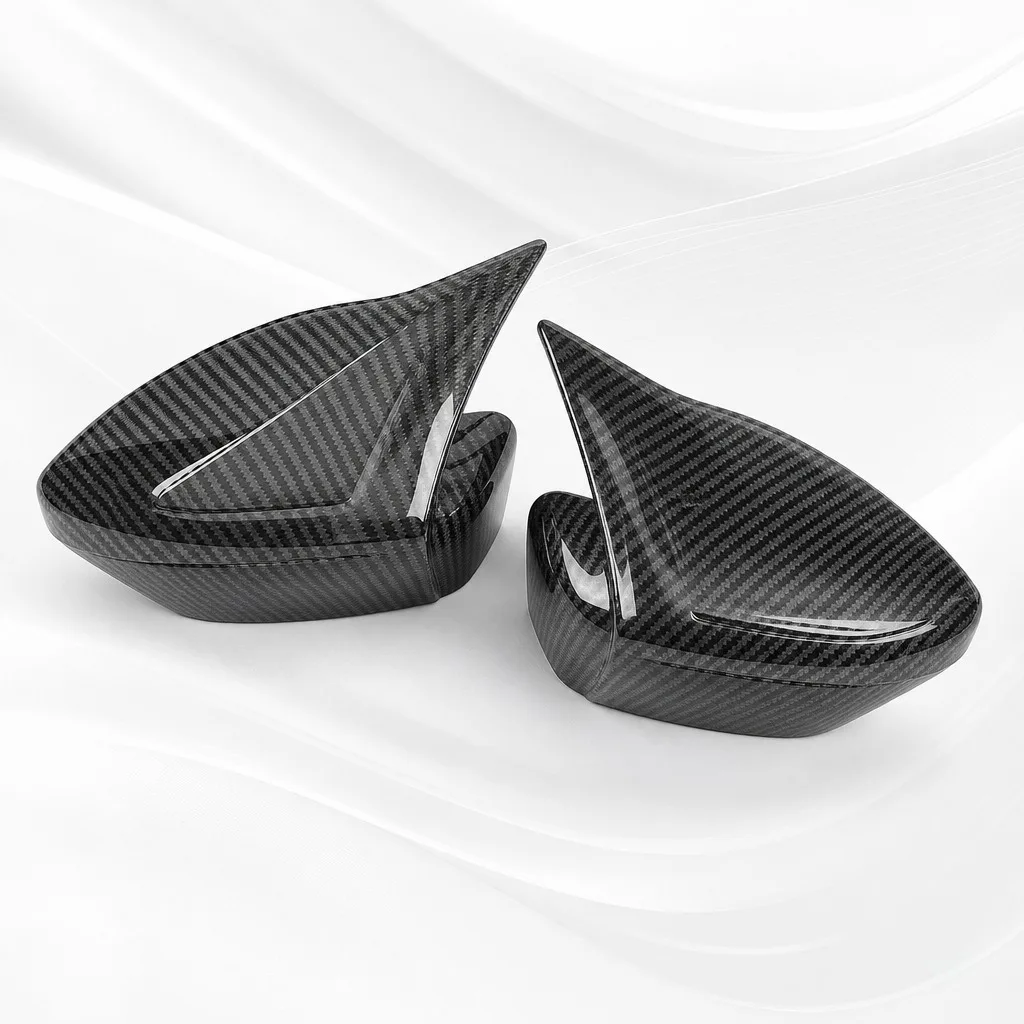 

Car Styling For Nissan Qashqai J11 2015-2019 Rearview Mirror Cover Caps Sticker Trim With Horn Decorative Auto Parts Accessories
