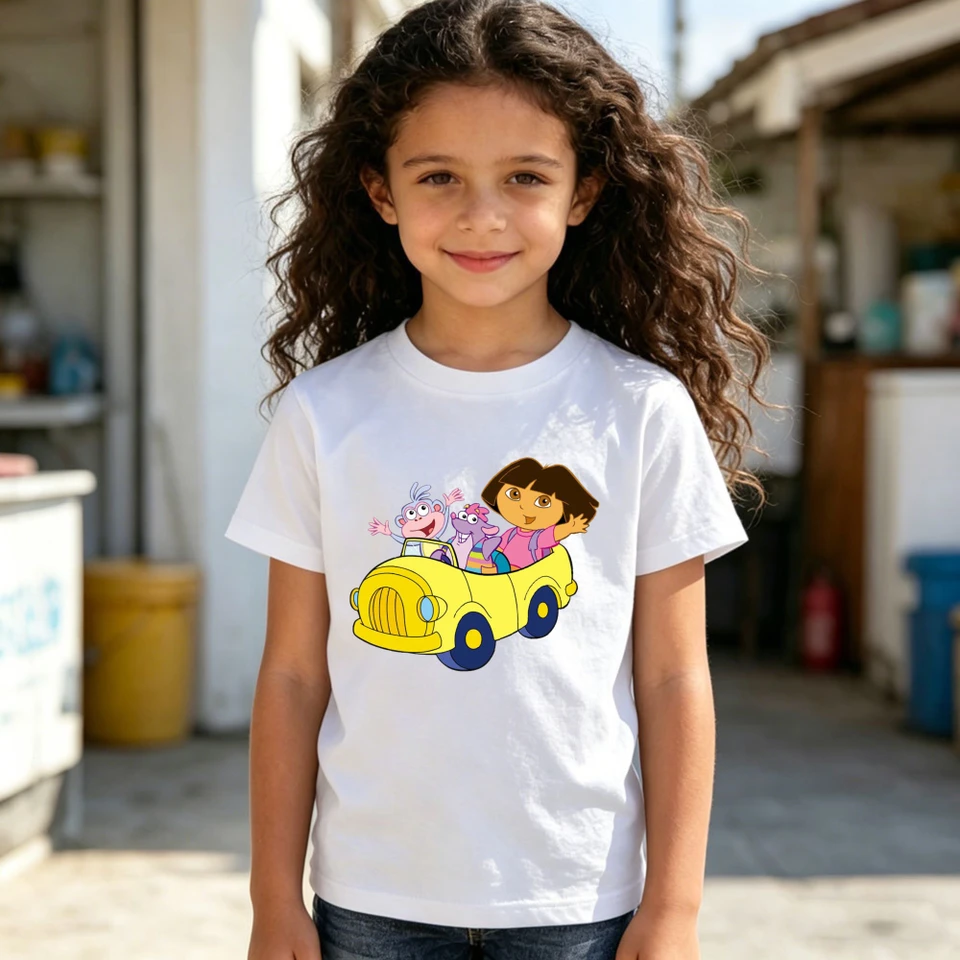 Dora The Explorer TShirt Dora and Friend Graphic Printed T-shirt