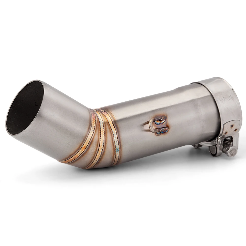 AliExpress NONE FZ8S exhaust adapter middle link pipeFor Yamaha FZ8 FZ8N FZ8S FAZER 800 51MM motorcycle exhaust pipe sports street bike tube