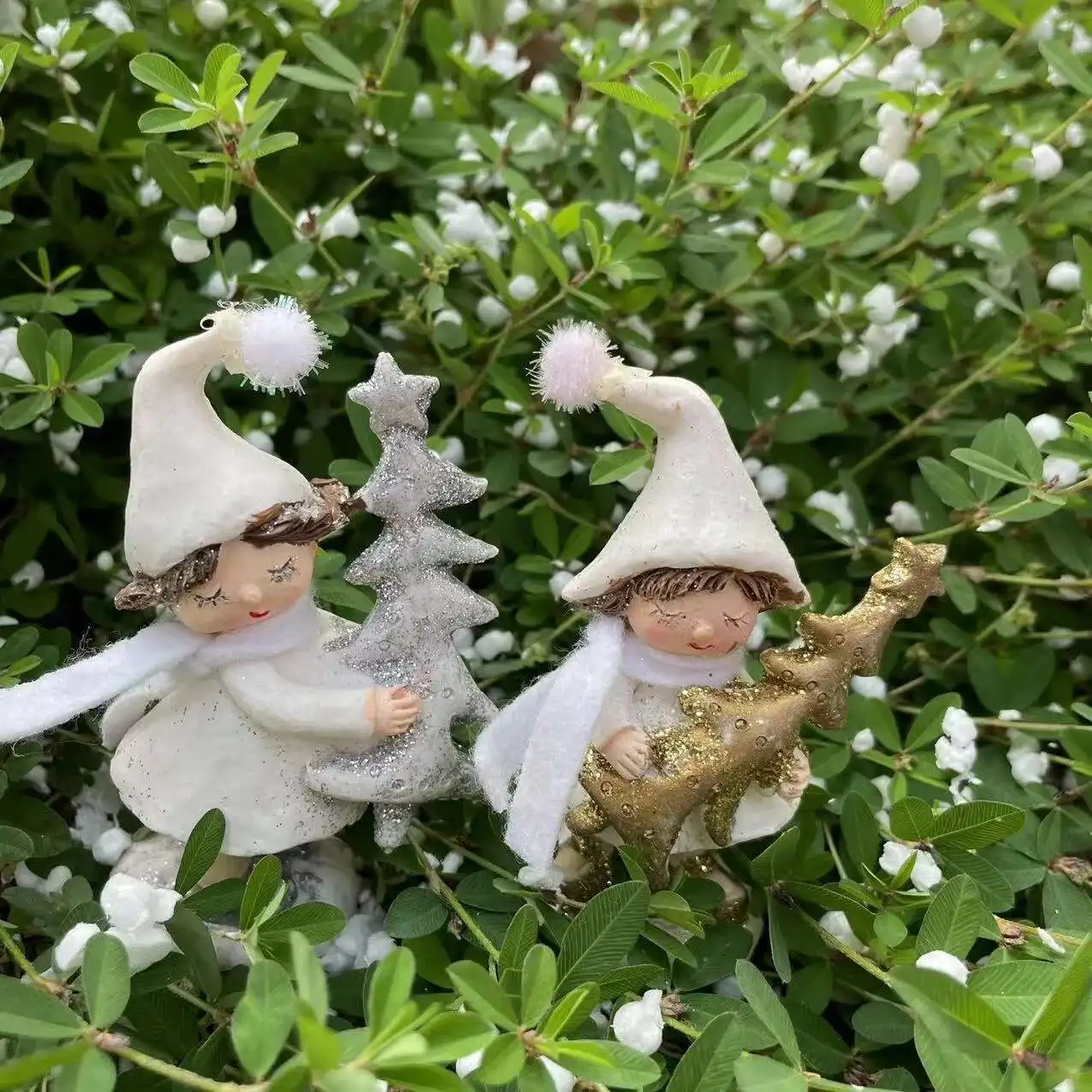 

New Ice And Snow Fairy Christmas Creative Decoration Home Courtyard Decoration Resin Crafts